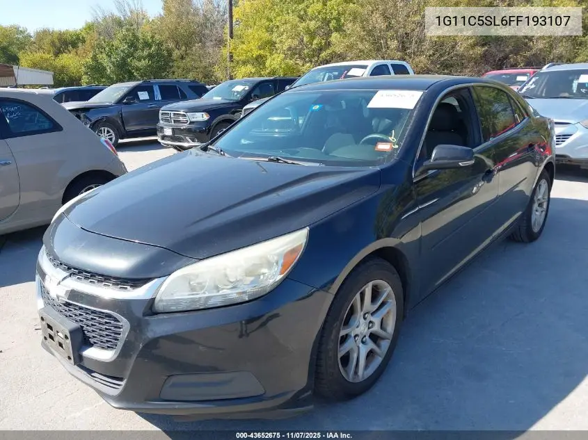 1G11C5SL6FF193107 2015 Chevrolet Malibu 1Lt