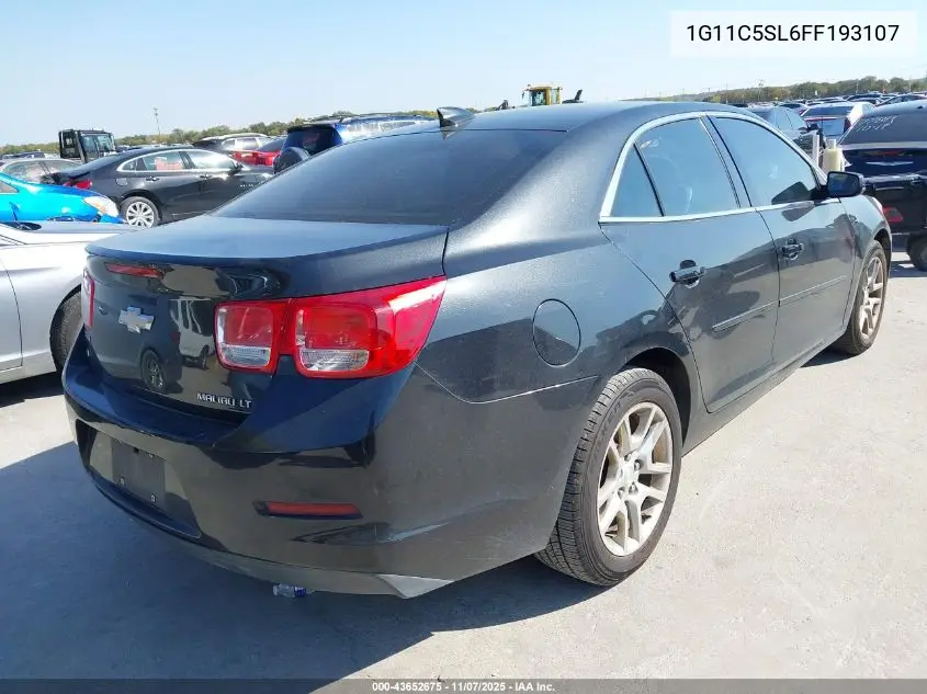 1G11C5SL6FF193107 2015 Chevrolet Malibu 1Lt