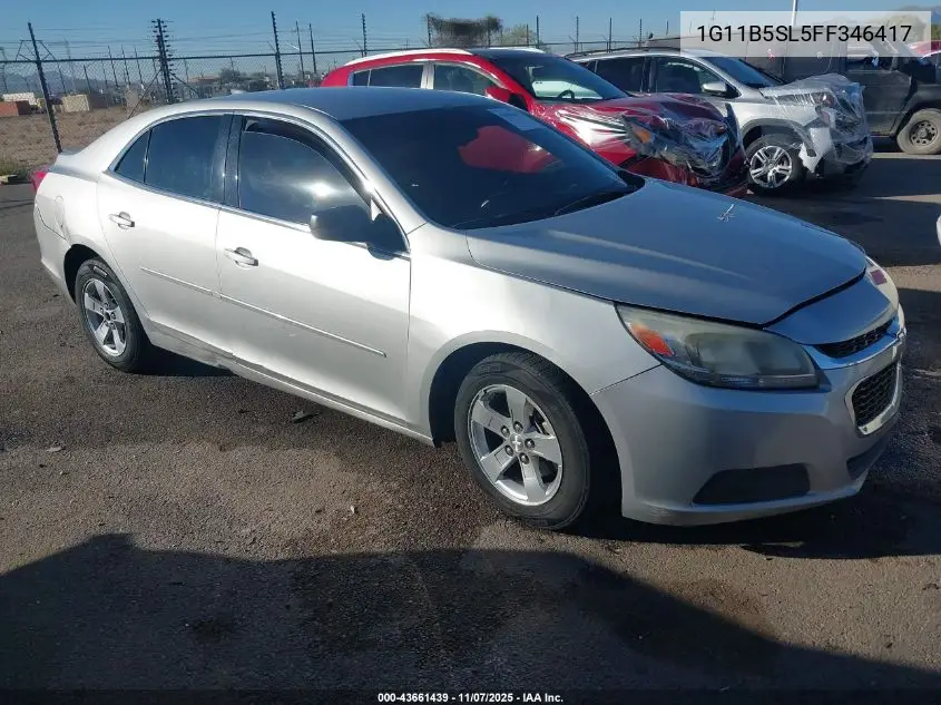 1G11B5SL5FF346417 2015 Chevrolet Malibu Ls
