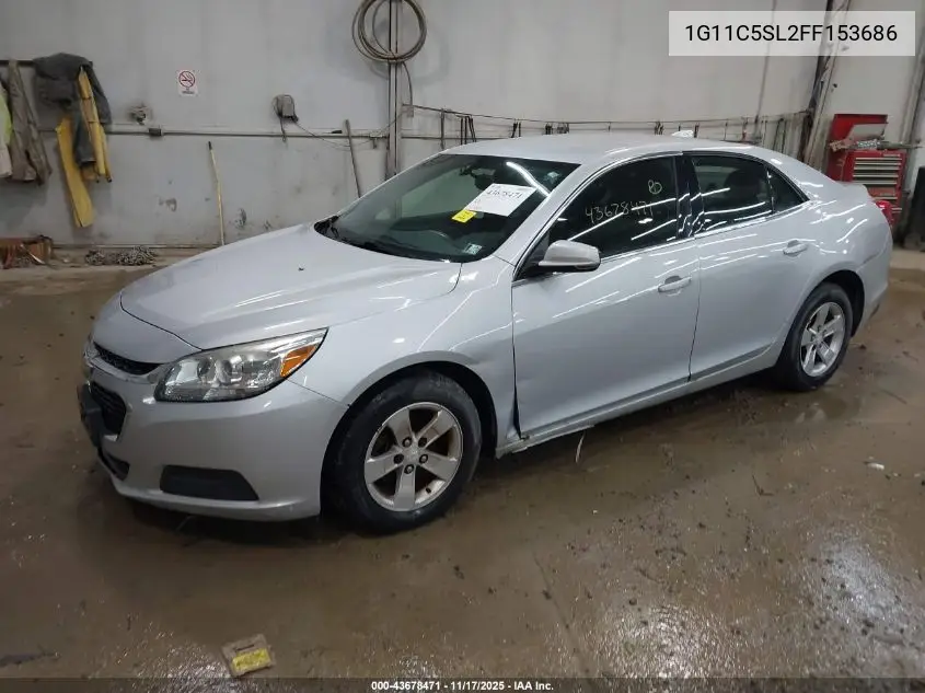 1G11C5SL2FF153686 2015 Chevrolet Malibu 1Lt