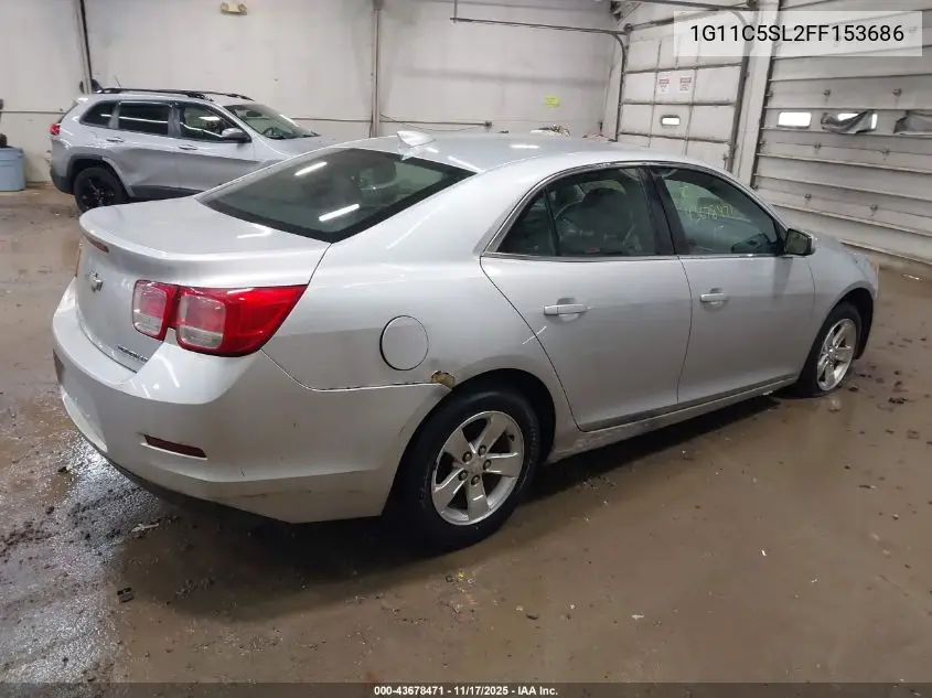 1G11C5SL2FF153686 2015 Chevrolet Malibu 1Lt