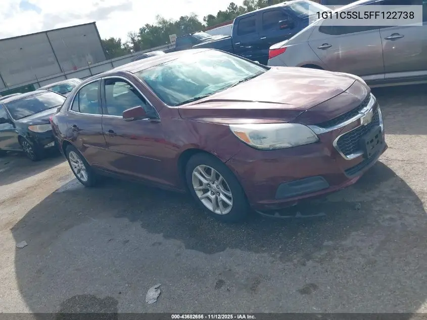 1G11C5SL5FF122738 2015 Chevrolet Malibu 1Lt