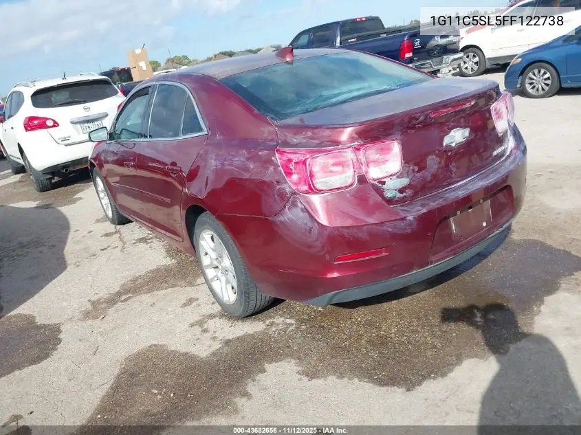 1G11C5SL5FF122738 2015 Chevrolet Malibu 1Lt