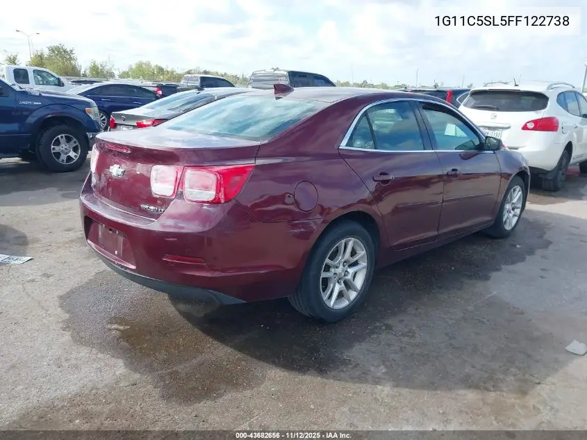 1G11C5SL5FF122738 2015 Chevrolet Malibu 1Lt