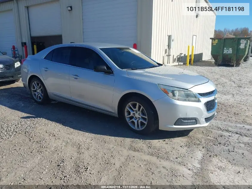 1G11B5SL4FF181198 2015 Chevrolet Malibu Ls