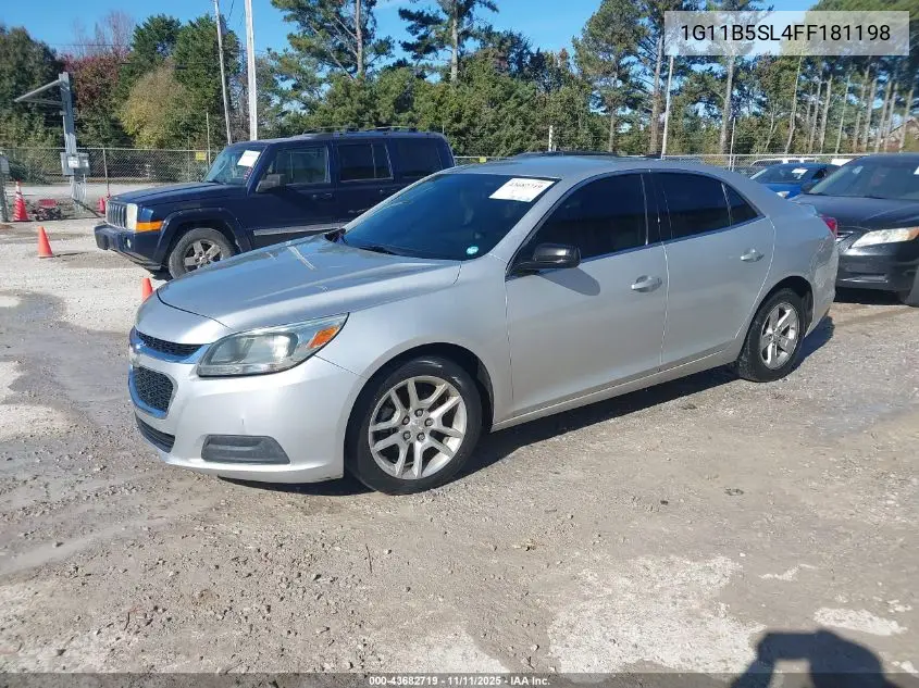 1G11B5SL4FF181198 2015 Chevrolet Malibu Ls