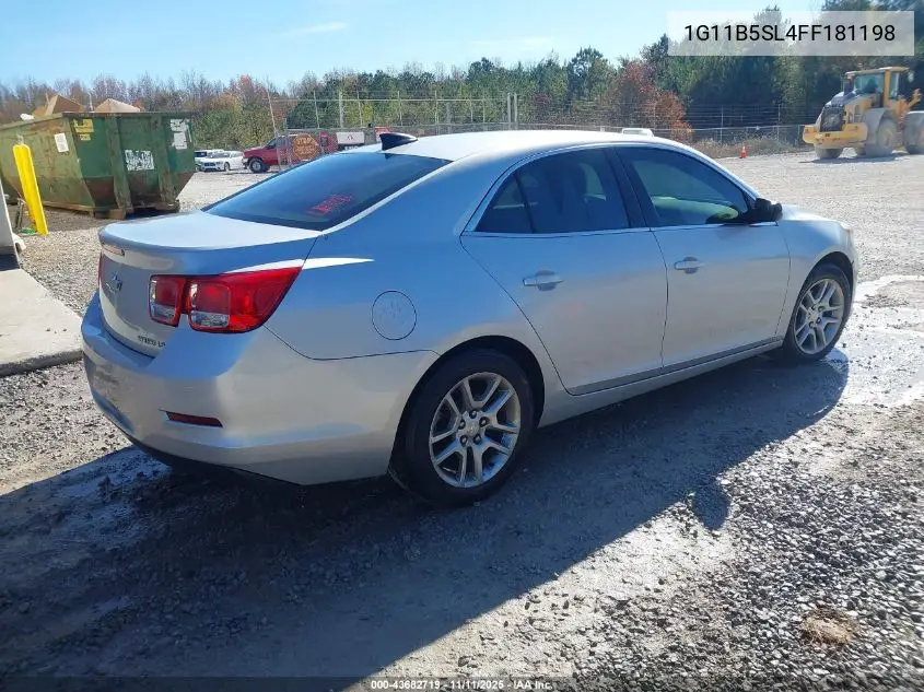 1G11B5SL4FF181198 2015 Chevrolet Malibu Ls