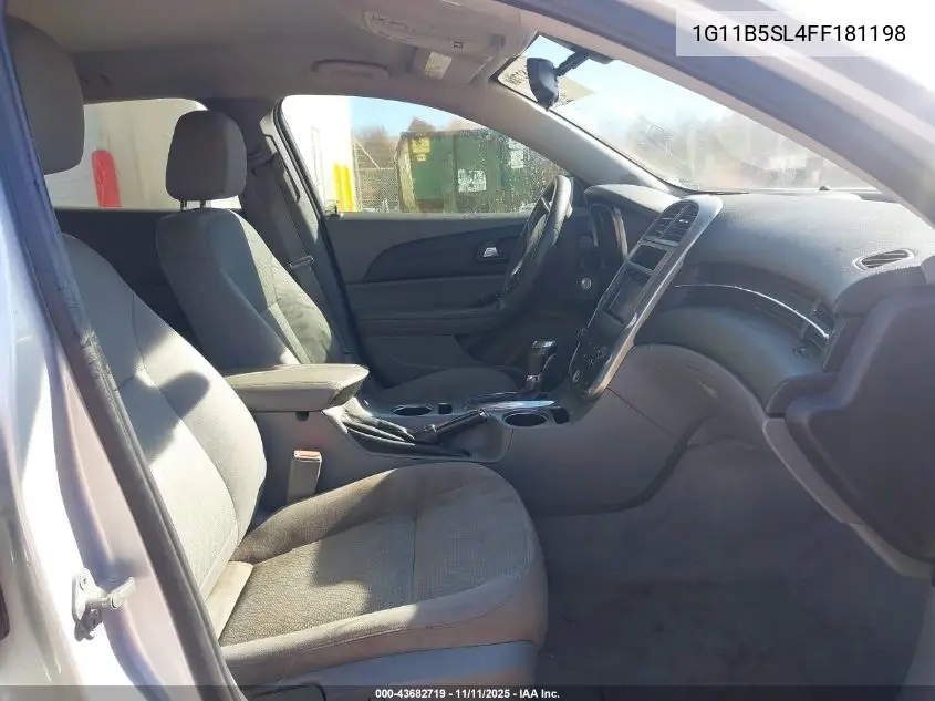 1G11B5SL4FF181198 2015 Chevrolet Malibu Ls