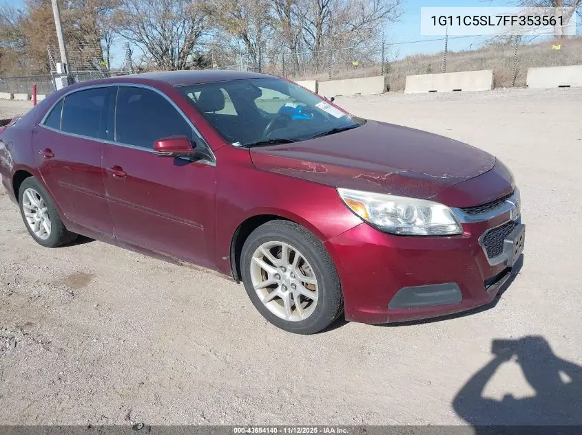 1G11C5SL7FF353561 2015 Chevrolet Malibu 1Lt