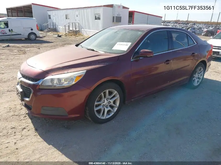 1G11C5SL7FF353561 2015 Chevrolet Malibu 1Lt