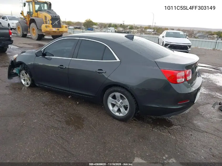 1G11C5SL4FF303149 2015 Chevrolet Malibu 1Lt
