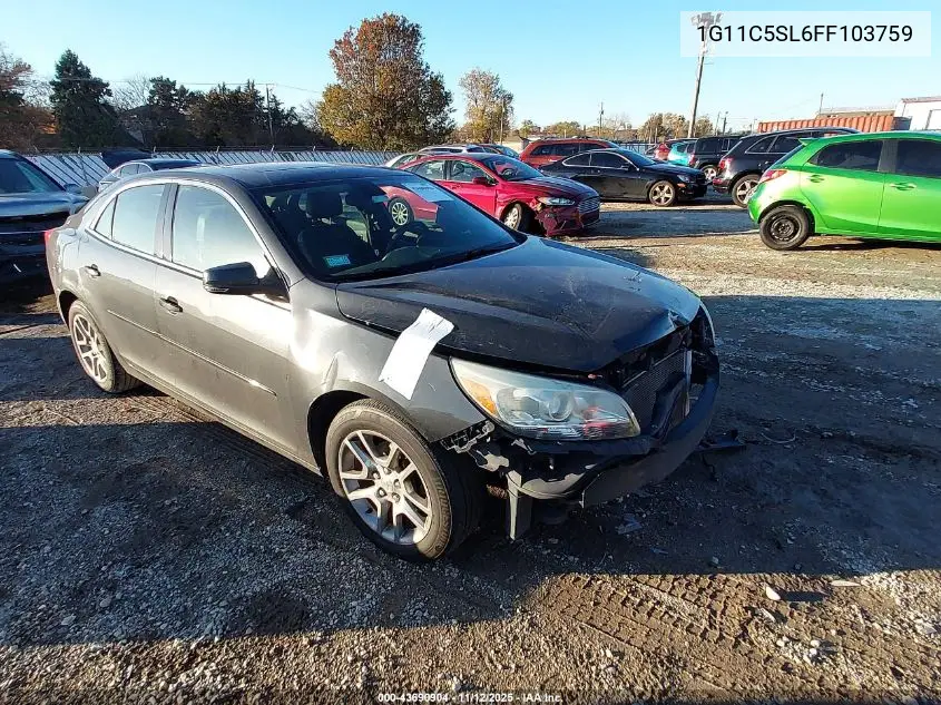 1G11C5SL6FF103759 2015 Chevrolet Malibu 1Lt