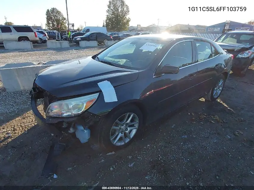 1G11C5SL6FF103759 2015 Chevrolet Malibu 1Lt