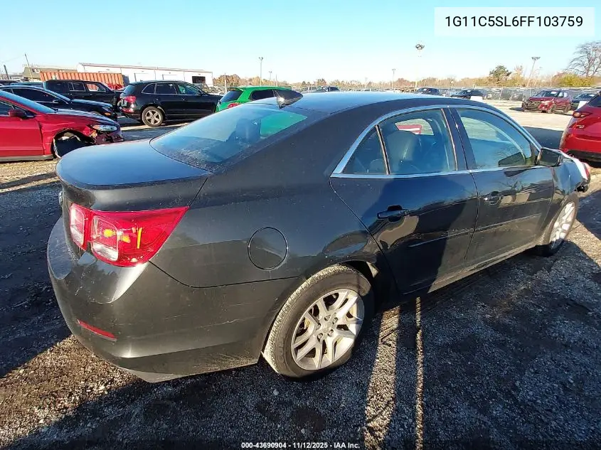 1G11C5SL6FF103759 2015 Chevrolet Malibu 1Lt