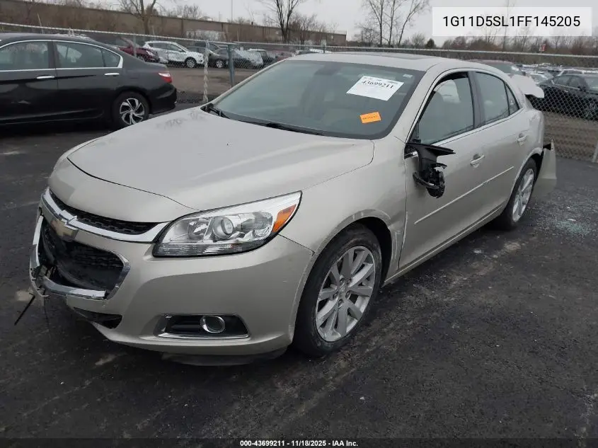 1G11D5SL1FF145205 2015 Chevrolet Malibu 2Lt