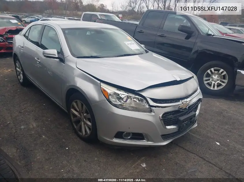 1G11D5SLXFU147028 2015 Chevrolet Malibu 2Lt