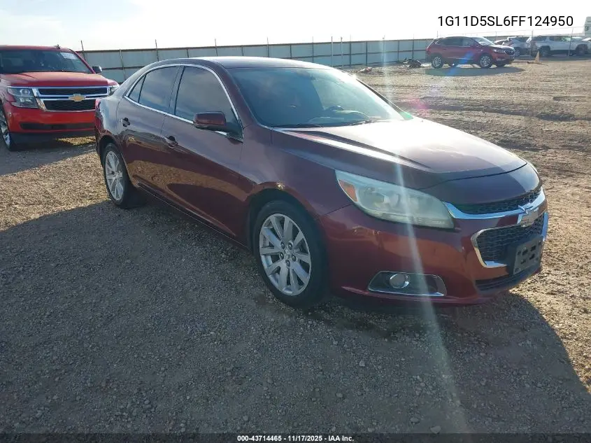 1G11D5SL6FF124950 2015 Chevrolet Malibu 2Lt