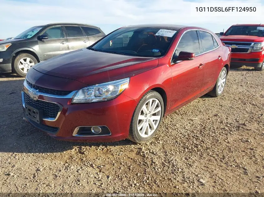 1G11D5SL6FF124950 2015 Chevrolet Malibu 2Lt