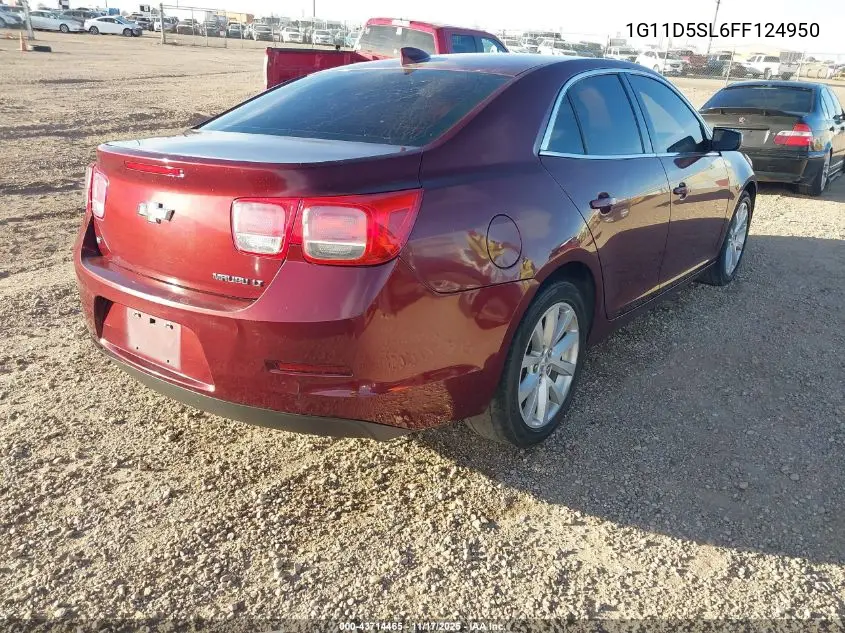 1G11D5SL6FF124950 2015 Chevrolet Malibu 2Lt