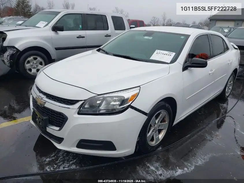 1G11B5SL5FF222728 2015 Chevrolet Malibu Ls