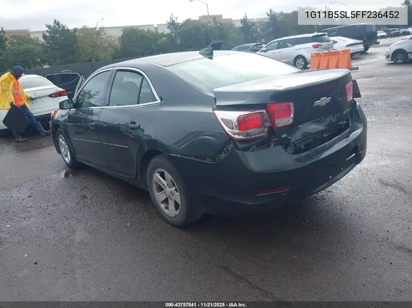 1G11B5SL5FF236452 2015 Chevrolet Malibu Ls