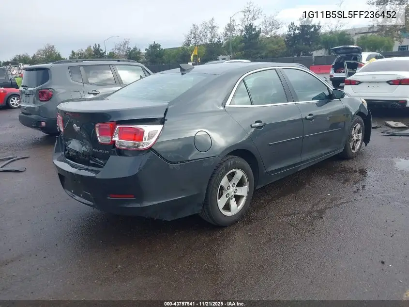 1G11B5SL5FF236452 2015 Chevrolet Malibu Ls