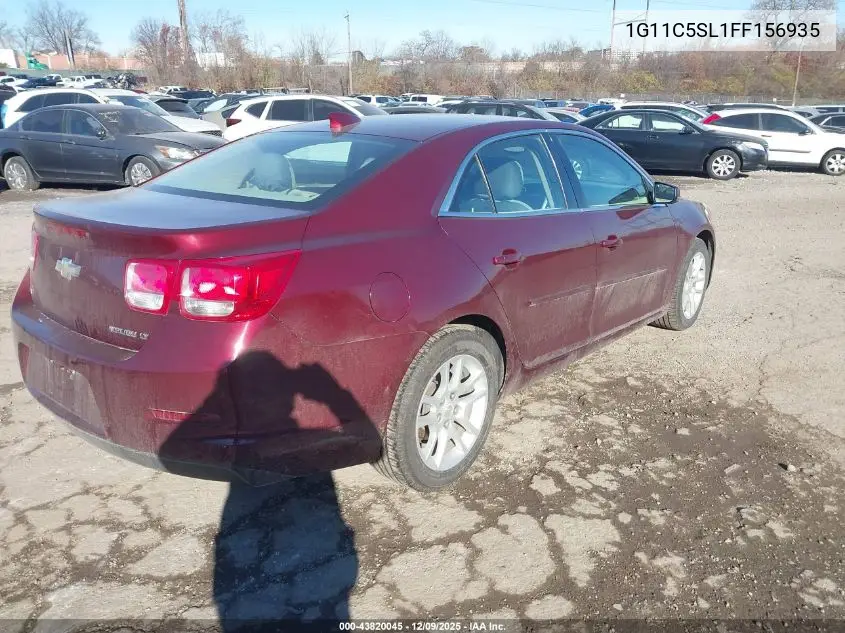 1G11C5SL1FF156935 2015 Chevrolet Malibu 1Lt