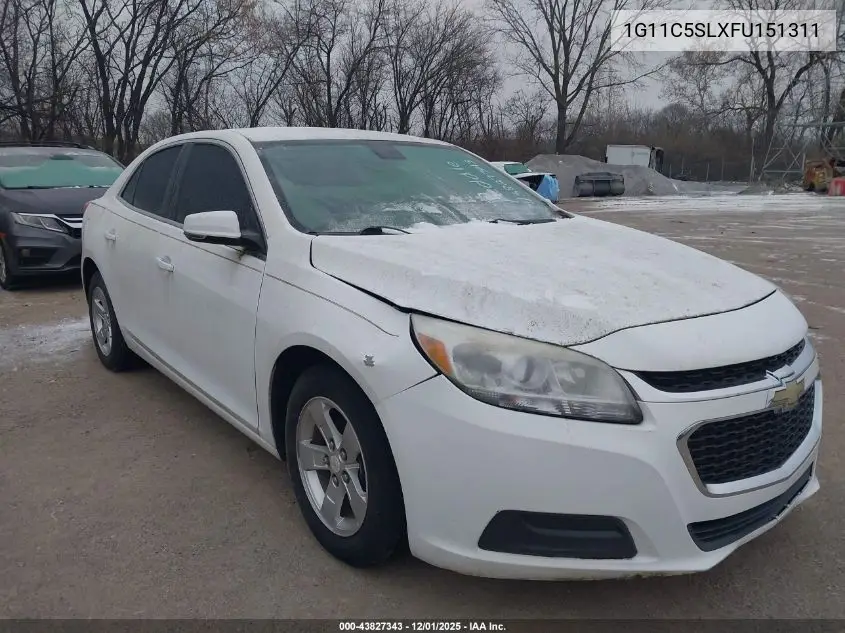 1G11C5SLXFU151311 2015 Chevrolet Malibu 1Lt