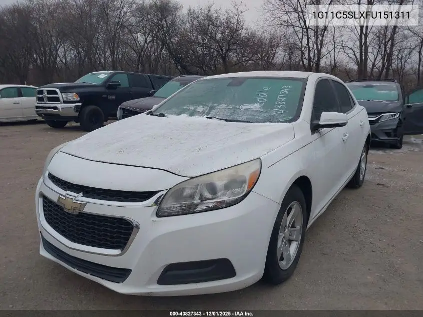 1G11C5SLXFU151311 2015 Chevrolet Malibu 1Lt