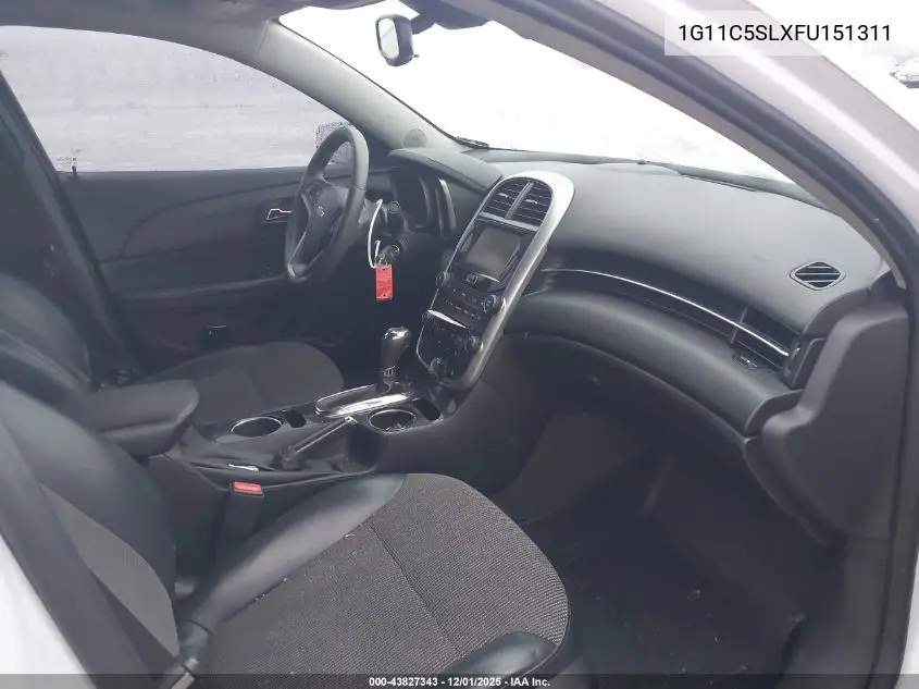 1G11C5SLXFU151311 2015 Chevrolet Malibu 1Lt
