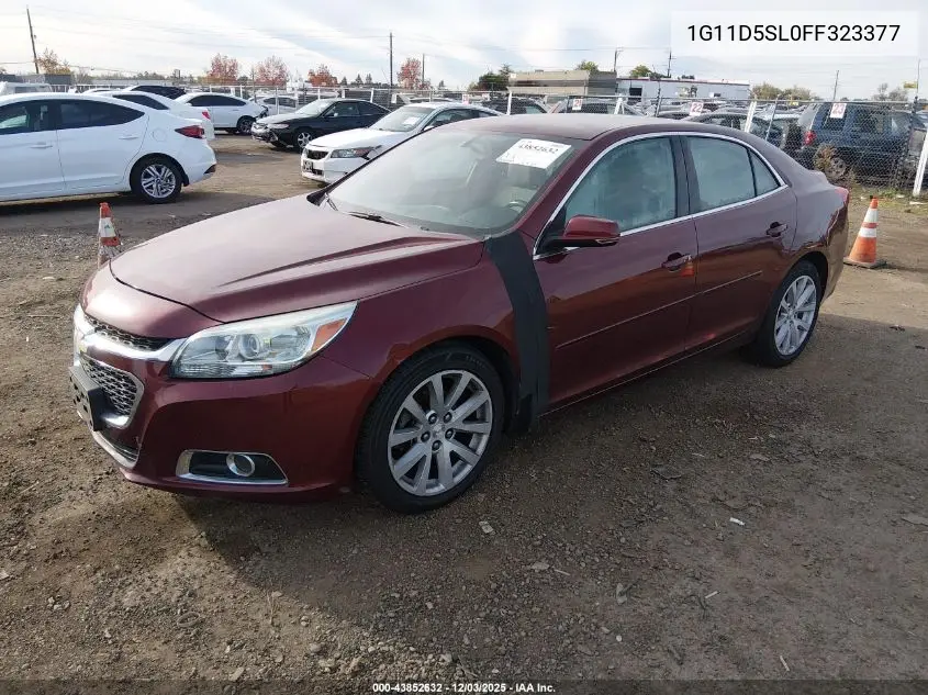 1G11D5SL0FF323377 2015 Chevrolet Malibu 2Lt