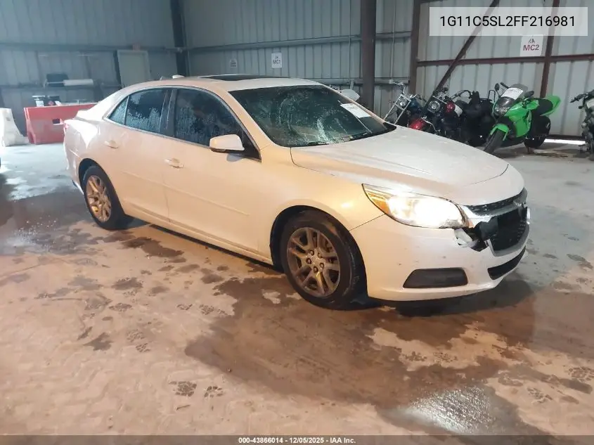 1G11C5SL2FF216981 2015 Chevrolet Malibu 1Lt