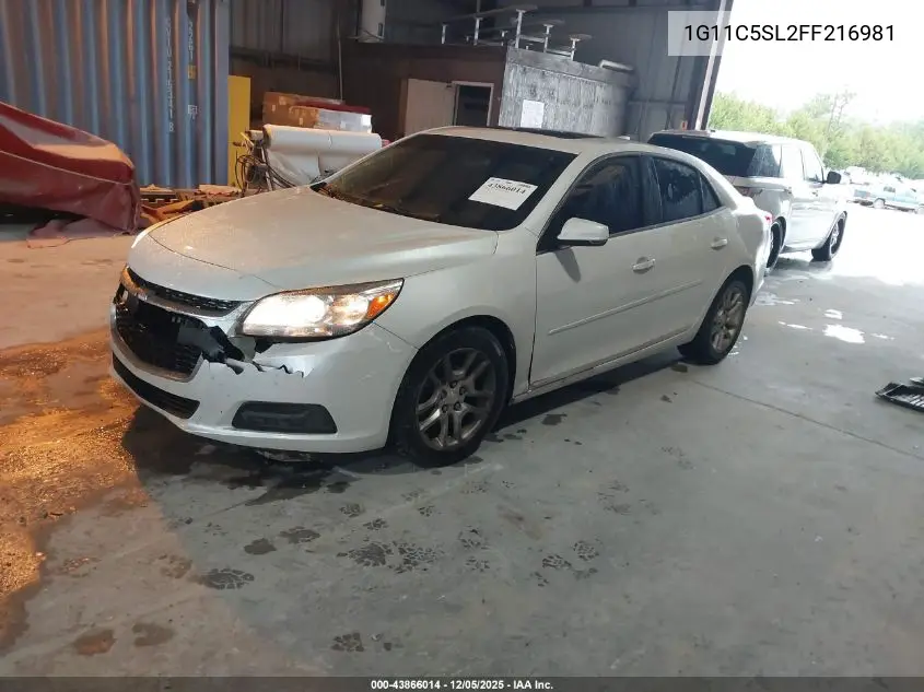 1G11C5SL2FF216981 2015 Chevrolet Malibu 1Lt