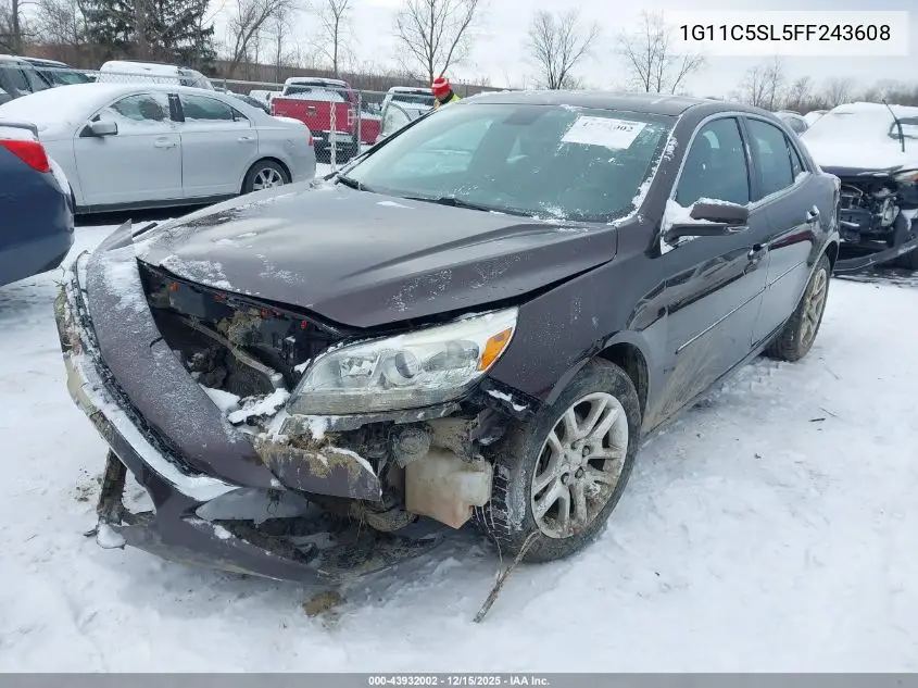 1G11C5SL5FF243608 2015 Chevrolet Malibu 1Lt