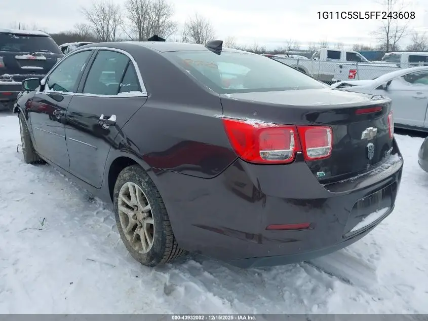 1G11C5SL5FF243608 2015 Chevrolet Malibu 1Lt