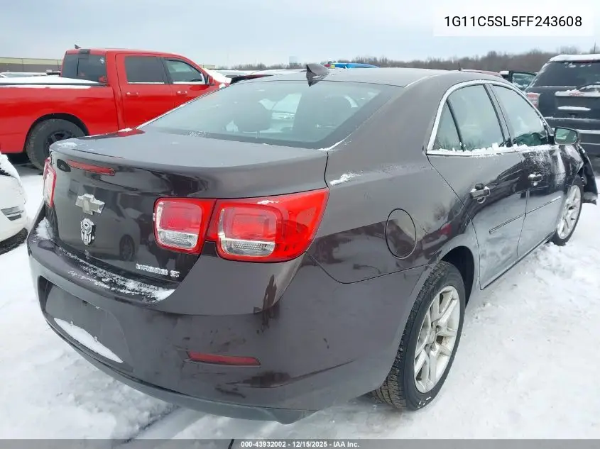 1G11C5SL5FF243608 2015 Chevrolet Malibu 1Lt