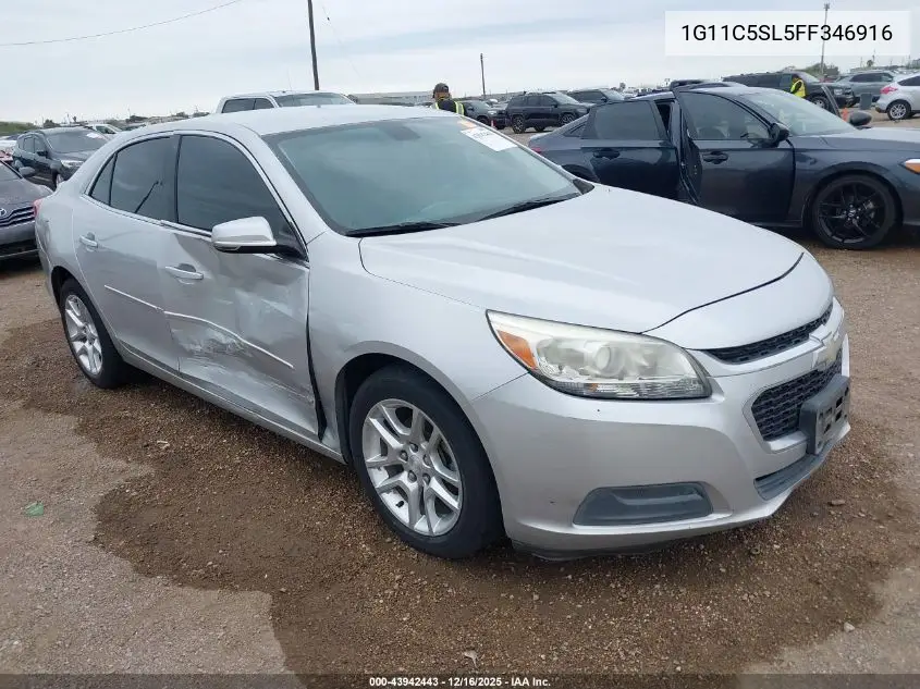 1G11C5SL5FF346916 2015 Chevrolet Malibu 1Lt
