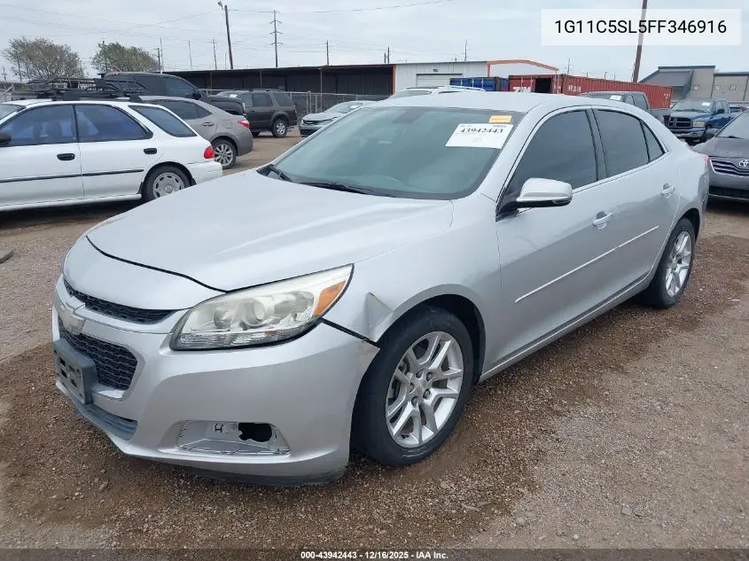 1G11C5SL5FF346916 2015 Chevrolet Malibu 1Lt