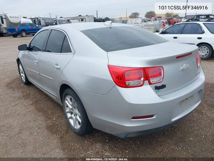 1G11C5SL5FF346916 2015 Chevrolet Malibu 1Lt