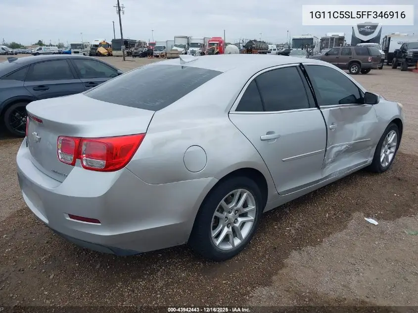 1G11C5SL5FF346916 2015 Chevrolet Malibu 1Lt