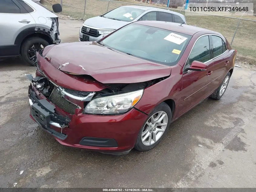 1G11C5SLXFF349648 2015 Chevrolet Malibu 1Lt