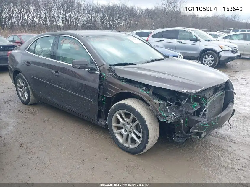1G11C5SL7FF153649 2015 Chevrolet Malibu 1Lt