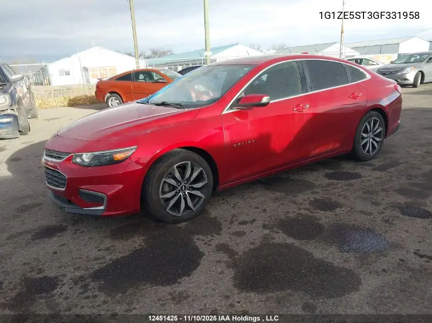1G1ZE5ST3GF331958 2016 Chevrolet Malibu 1Lt