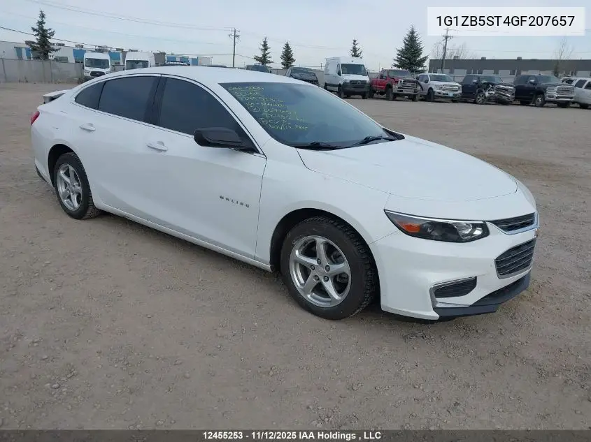 1G1ZB5ST4GF207657 2016 Chevrolet Malibu Ls