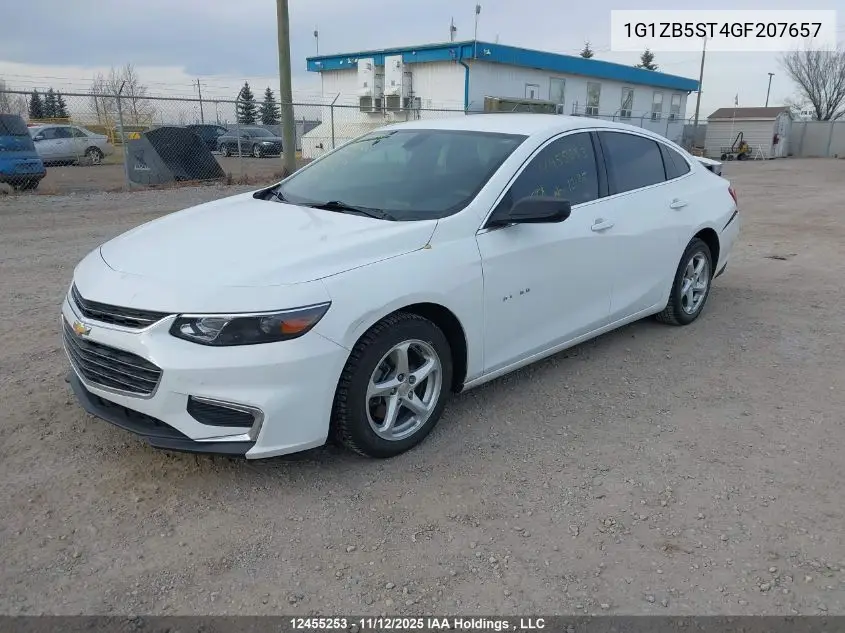 1G1ZB5ST4GF207657 2016 Chevrolet Malibu Ls