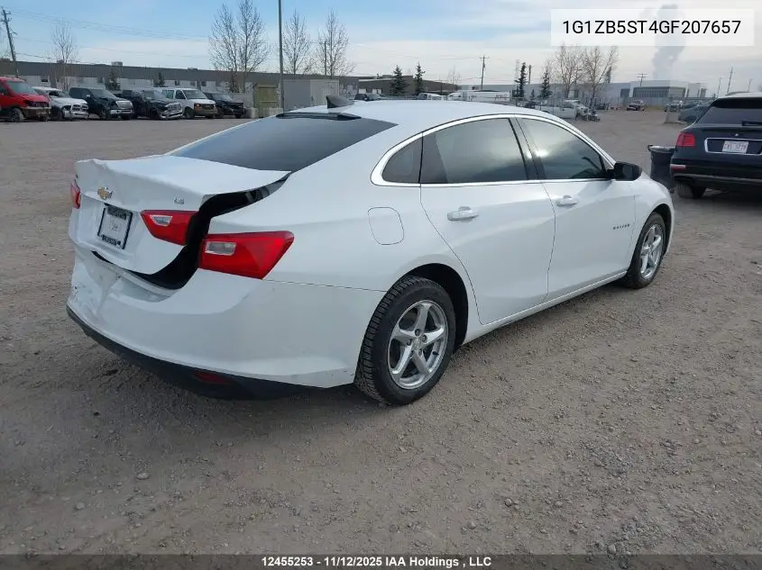 1G1ZB5ST4GF207657 2016 Chevrolet Malibu Ls