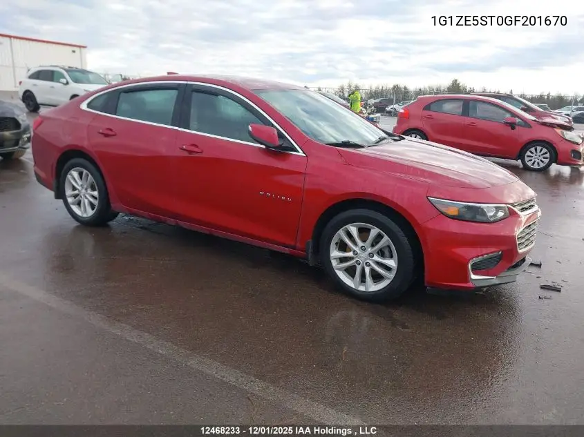 1G1ZE5ST0GF201670 2016 Chevrolet Malibu 1Lt