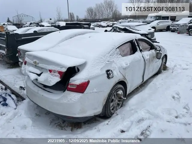 1G1ZE5STXGF308113 2016 Chevrolet Malibu Lt