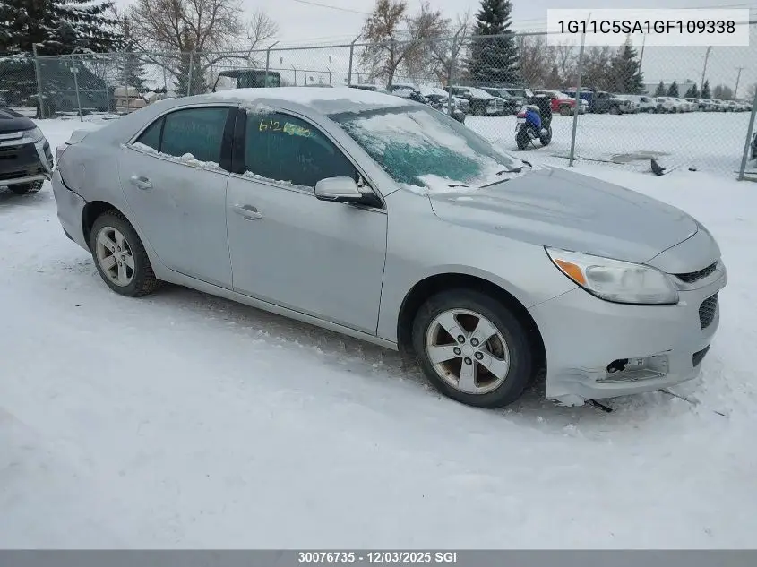 1G11C5SA1GF109338 2016 Chevrolet Malibu Limited Lt
