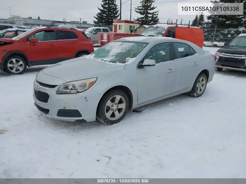 1G11C5SA1GF109338 2016 Chevrolet Malibu Limited Lt